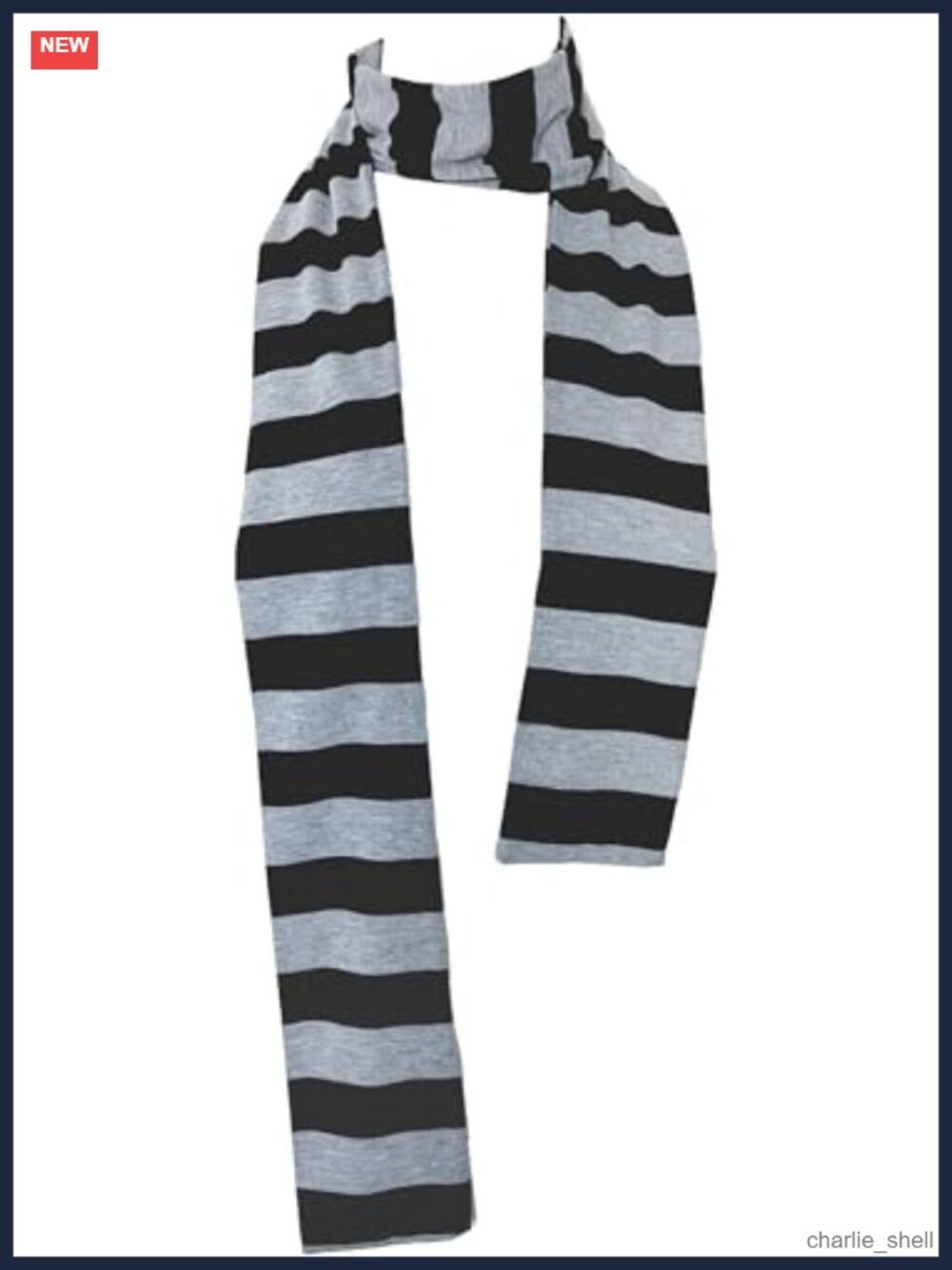 Striped Fall Winter Scarf 100% Polyester Fringe Unisex Cold Weather Wrap